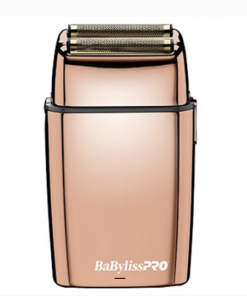 BABYLISS PRO ROSE GOLD FX02 CORDLESS METAL DOUBLE FOIL SHAVER (NEW)